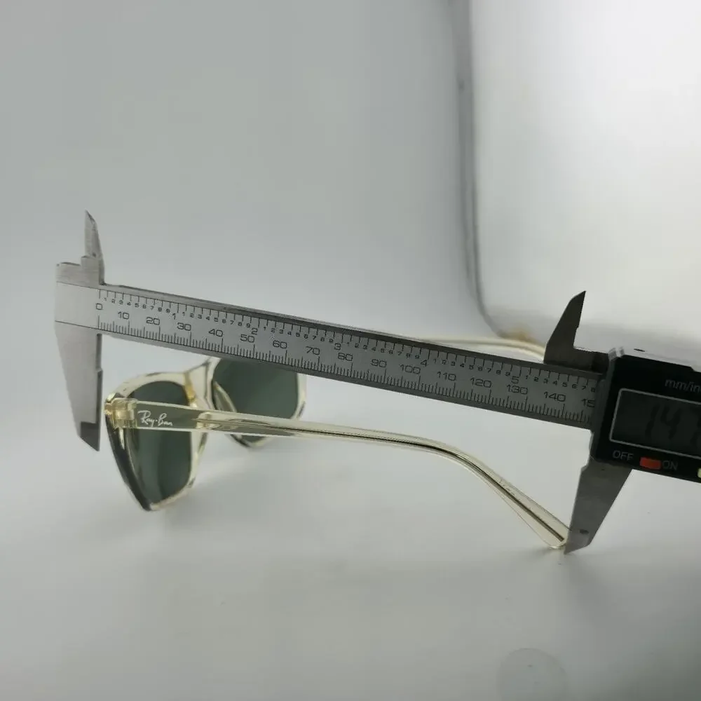 Vintage Ray-Ban Cats 3000 Bausch / Lomb Sunglasses Crystal Frame Green Lens Case